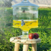 کلمن بلوری درب شیشه ای