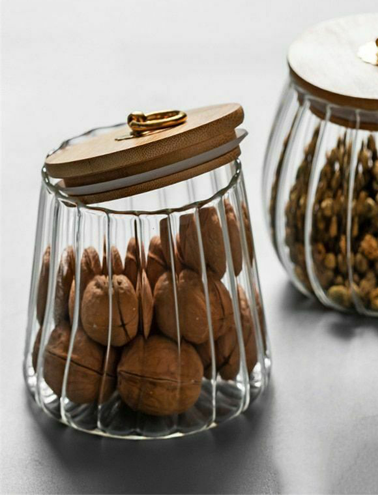 بانکه شیشه ای در بامبو مدل خمره ای