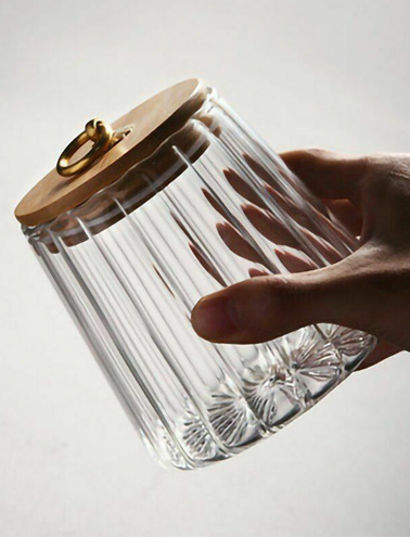 بانکه شیشه ای در بامبو مدل خمره ای