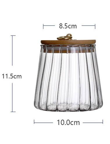 بانکه شیشه ای در بامبو مدل خمره ای