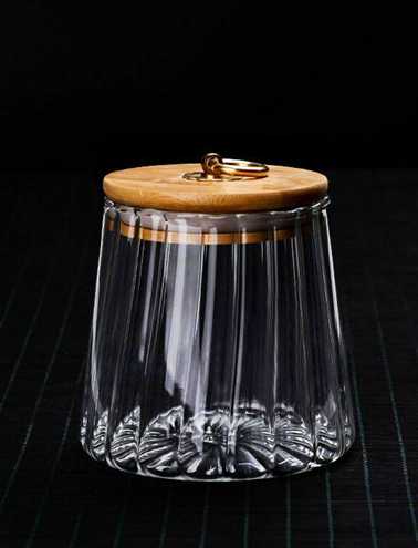 بانکه شیشه ای در بامبو مدل خمره ای