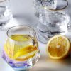 لیوان بلوری طرح الماس