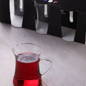 لیوان شیشه ای دسته دار Perotti Lerava کد 11585