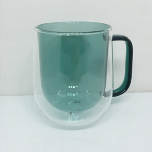 ماگ دوجداره شیشه رنگی perotti