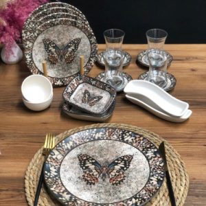 سرویس 19 پارچه keramika مدل پروانه