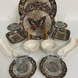 سرویس 19 پارچه keramika مدل پروانه