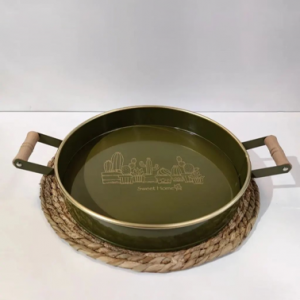 سینی سرو فلزی دسته چوبی lavin
