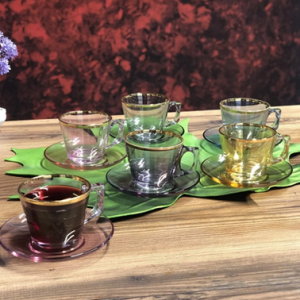 ست چای خوری 12 پارچه رنگی پاشاباغچه مدل ولا