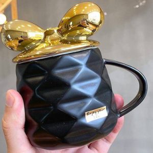 ماگ درب پاپیون طلایی