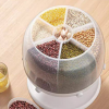 جای حبوبات گرد پایه دار 6 خانه