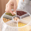 جای حبوبات گرد پایه دار 6 خانه