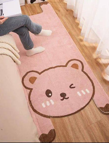 فرش کنار تختی کودک طرح حیوانات