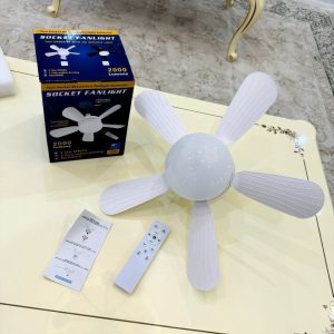 پنکه سقفی چراغ دار LED با ریموت