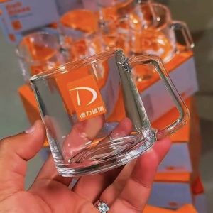 🩵 نیم لیوان ۶ عددی طرح Toroidal – برند Deli Glass