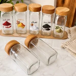 لیبل ادویه شیشه ای